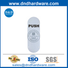 Type rond en acier inoxydable Plaque de signe pour la porte extérieure-DDSP006