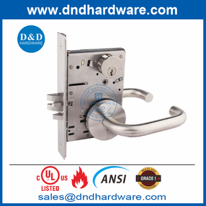 ANSI Grade 1 Mortrice Lock Ul SS304 Berque de porte en bois pour les toilettes publiques-ddal09 F09