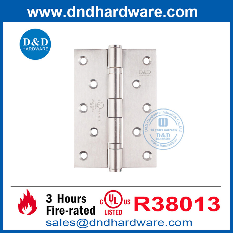  5 pouces UL SS316 Zig-zag Hinge de porte symétrique pour la porte du feu-DDSS005-FR-5X3.5x3
