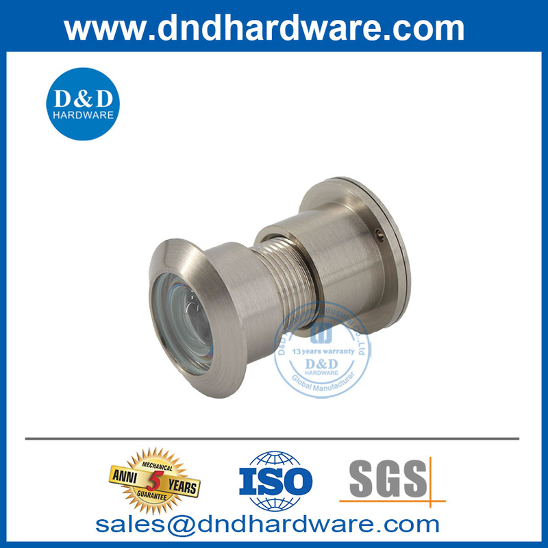Sécurité en alliage de zinc porte nickel plaqué voir trou pephole-ddv003