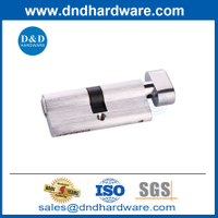 Cylindre de serrure de porte Euro 70 mm Bathroom Satin Chrome Cylindre High Security-DDLC007