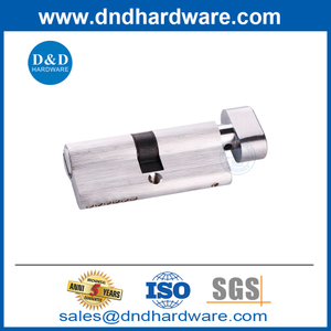 Cylindre de serrure de porte Euro 70 mm Bathroom Satin Chrome Cylindre High Security-DDLC007