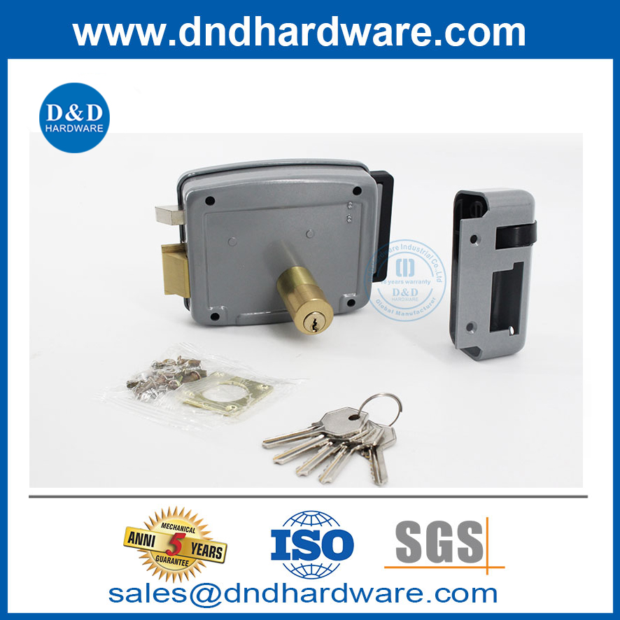 Contrôle d'accès à la porte intelligente Sécurité anti-vol Apartment Cylindre Rim Locks-Ddrl034