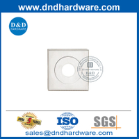 Poignée de porte en acier inoxydable intérieur personnalisé Lever Square Rosette Escusheon-DDES012