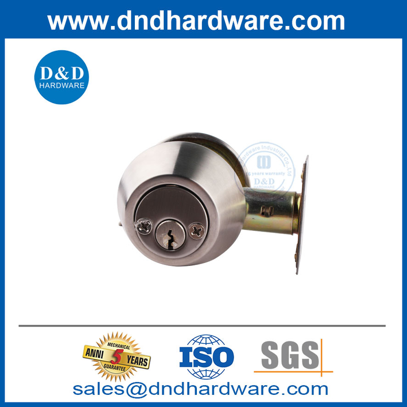 Polon de masse de verrouillage de porte en acier inoxydable avec double cylindre-ddlk007