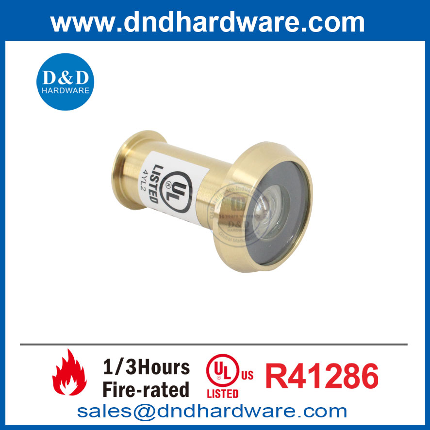Ul Fire Cased en laiton Porce des Pupholes