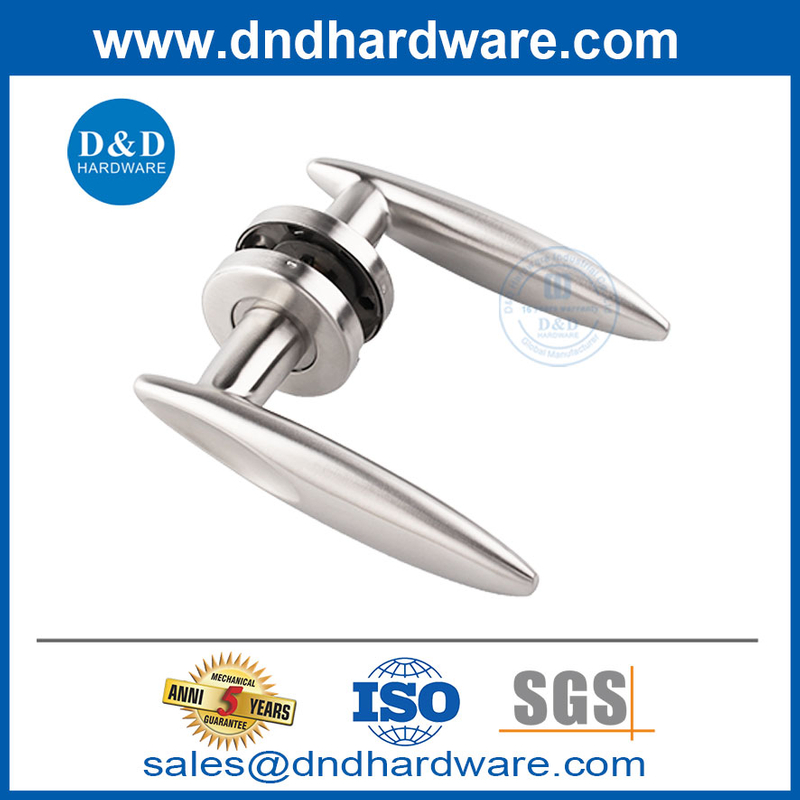 Rosette rond en acier inoxydable Le levier de porte d'entrée Handle-DDSH020