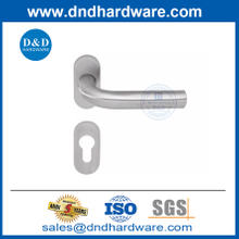 Acier inoxydable 304 Poignée de plaque de panneau étroite tubulaire pour porte en aluminium-DDNH002