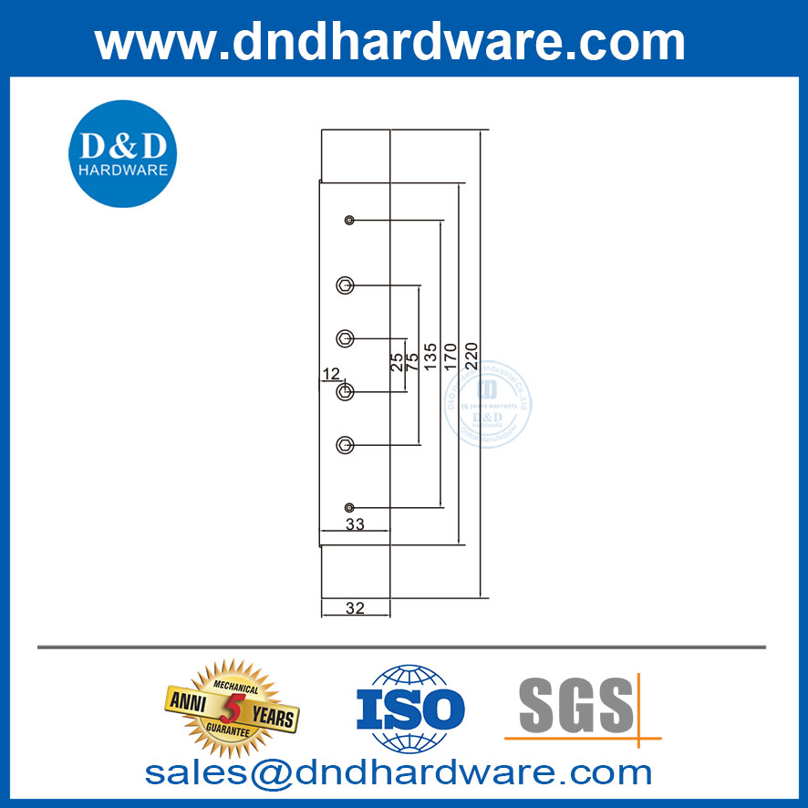 Fournisseur de charnière en acier inoxydable Dispositifs de porte réglables Hinges-DDSS065