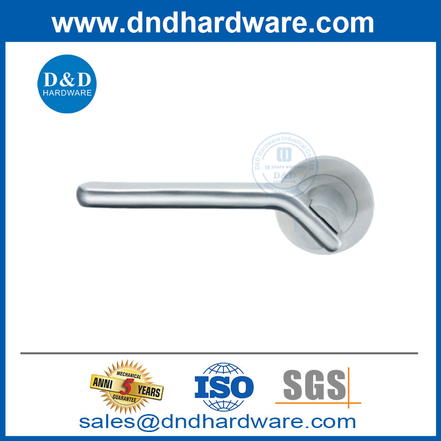 Poignée de porte intérieure en acier inoxydable en métal des portes de porte principale-DDSH040