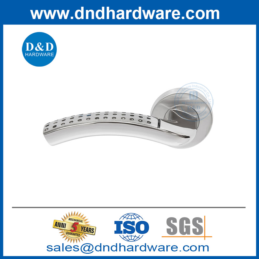 Poignée de porte de fer de haute qualité luxe pour la porte interne de la chambre-DDSH029