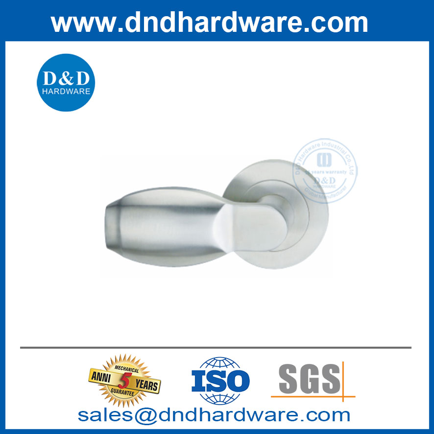 Acier en acier inoxydable Euro Solid Commerical Grade intérieur Poignée de porte Bouton-DDSH032