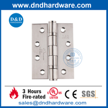 Charnière de porte coupe-feu à roulement à billes en acier inoxydable 201 répertoriée par UL-DDSS001-FR-4X3X3