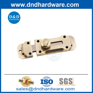 Boulon de porte de baril de sécurité lourde antique en laiton en alliage en zinc-ddb025