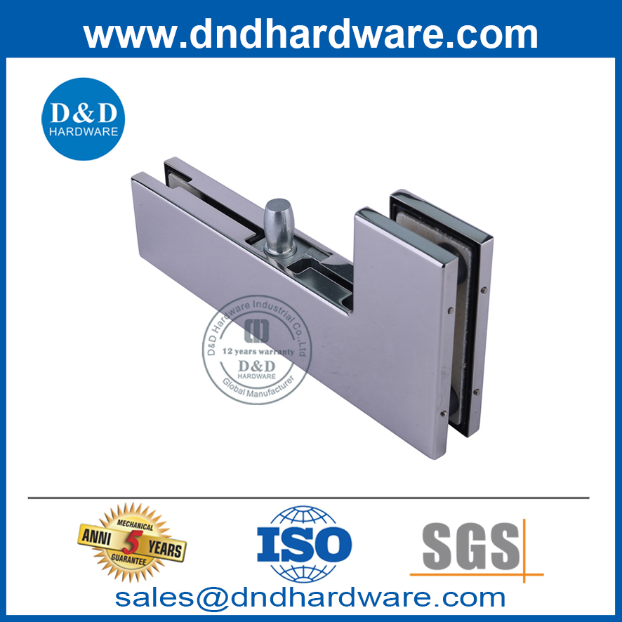 Porte de porte en verre commercial Corner de serrage Patch ajustement-DDPT005