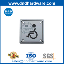 Carré en acier inoxydable Désactiver la porte de porte de toilette Plaque-ddsp