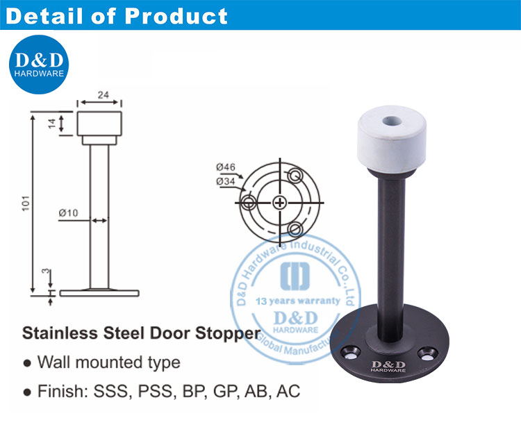 stopper de porte en métal-ddds019 