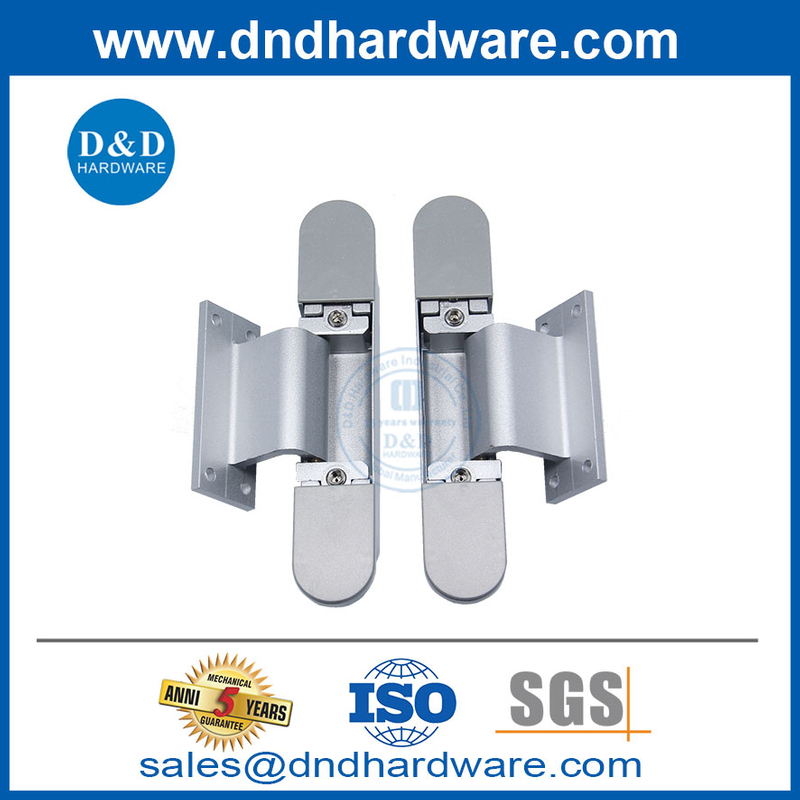 Hinges de porte extérieures dissimulées alliages et aluminium en aluminium 180 degrés cachés Hinge-DDCH017