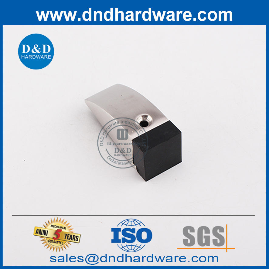 Porte de chambre montée sur sol en acier inoxydable Stopper-ddds013
