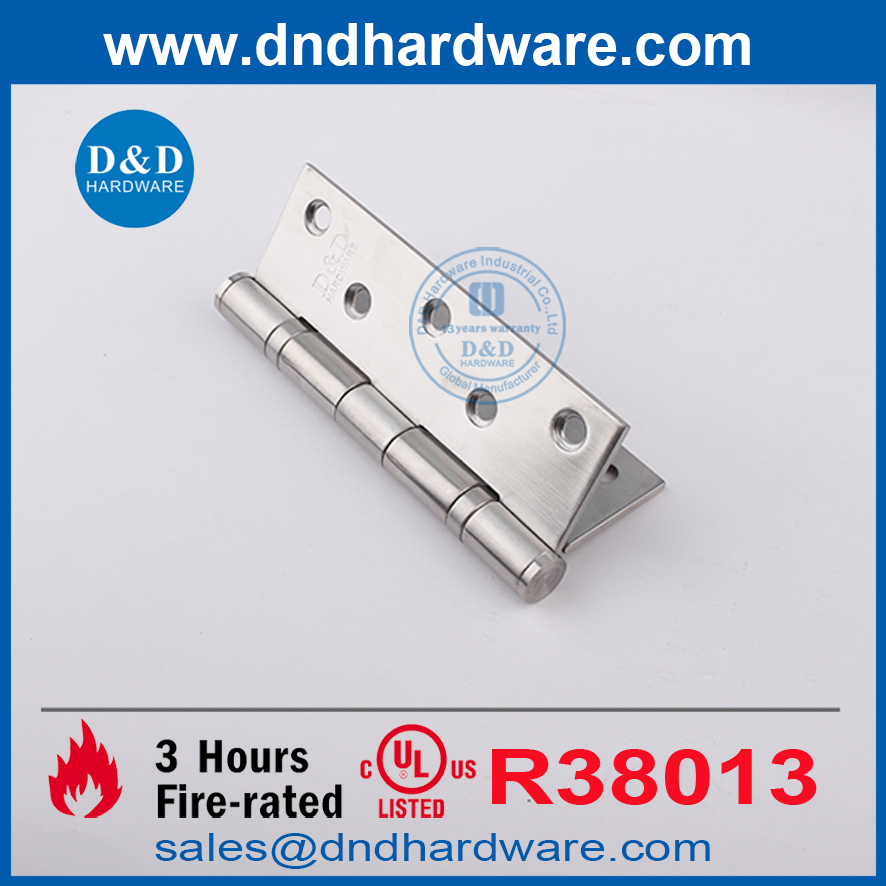  5 pouces UL SS316 Zig-zag Hinge de porte symétrique pour la porte du feu-DDSS005-FR-5X3.5x3