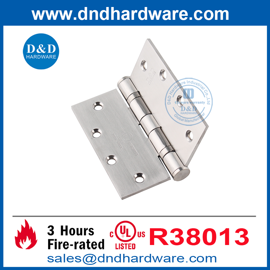 Tournure robuste de haute qualité SS304 Porte de porte intérieure avec UL-DDSS006-FR-5X5X4.6