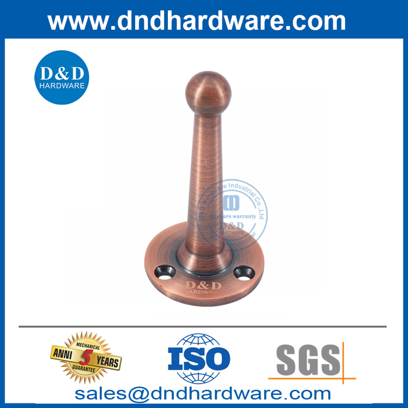Murled Zinc Allin Antique Copper Home Safety Porte Stop-DDDS021