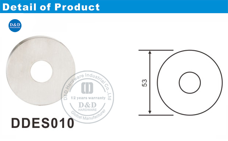Rosette en acier inoxydable