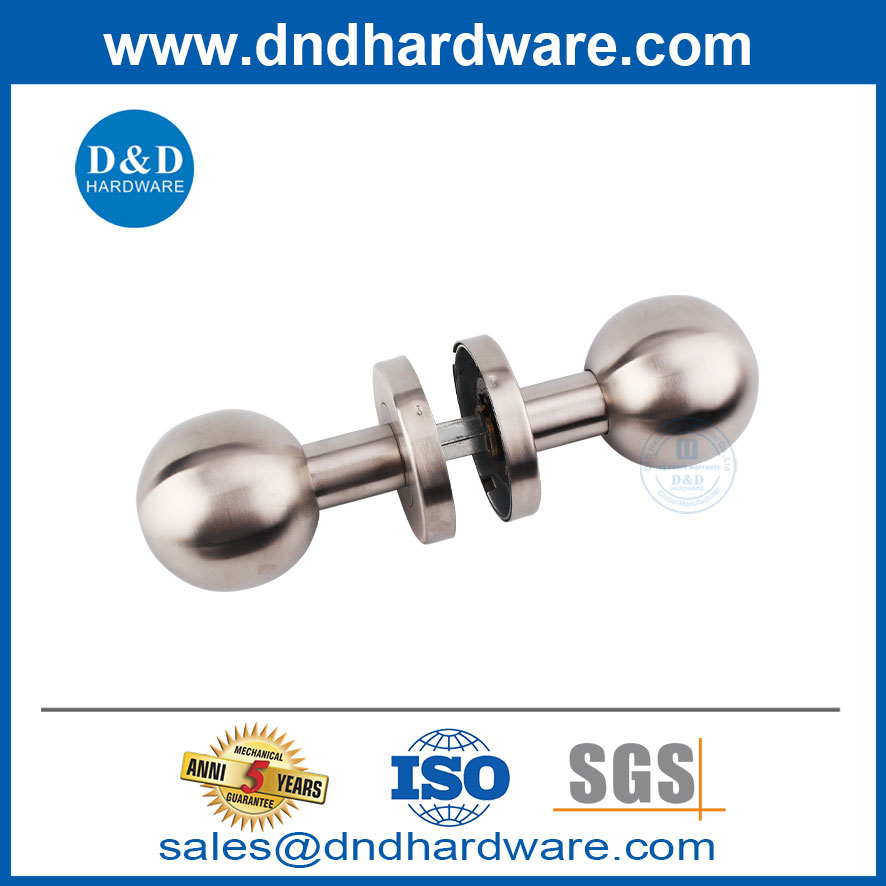 Acier inoxydable designer moderne avant poignées de porte interne bouton-ddth031
