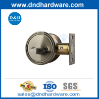 Lock de porte d'entrée en laiton antique en acier inoxydable
