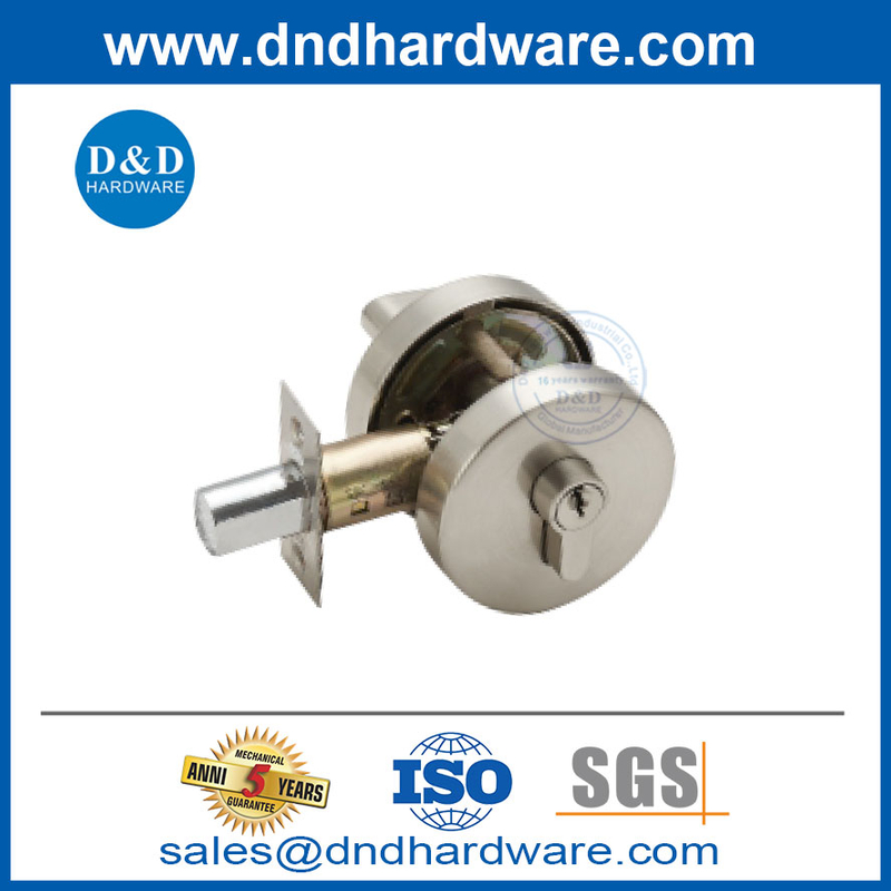 Sentes de verrouillage de porte à pêne dangers en zinc serrures de porte en alliage avec Deadbolt-ddlk022