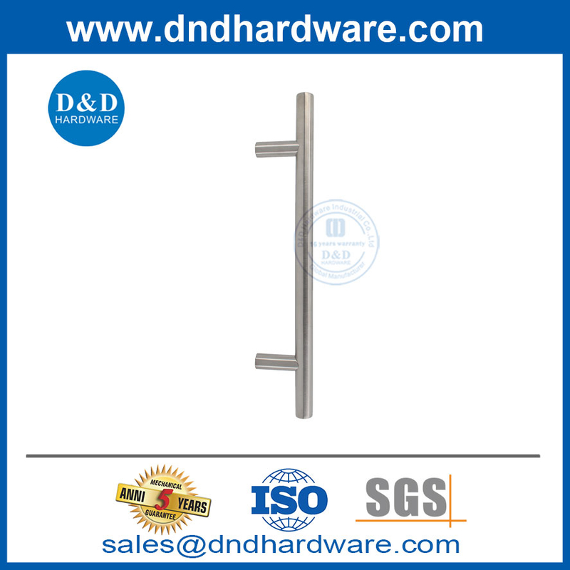 Silver en acier inoxydable Entrée Poignant Patriez pour la porte de bureau-DDPH031