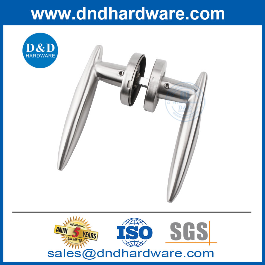 Rosette rond en acier inoxydable Le levier de porte d'entrée Handle-DDSH020