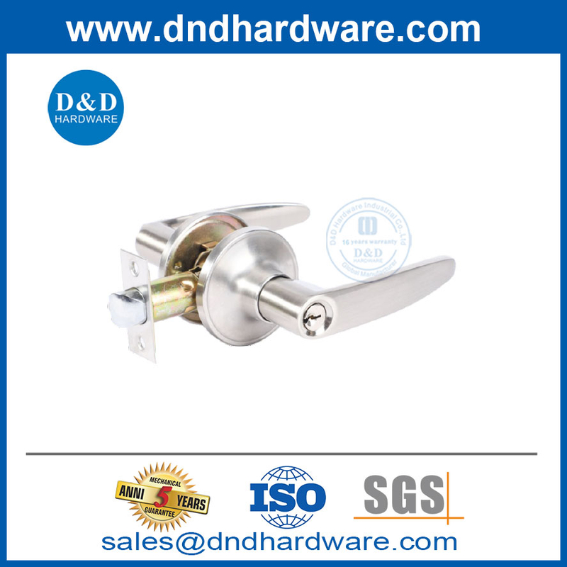 Sentes de verrouillage de porte d'entrée extérieures Lockset de verrouillage de porte résidentielle en acier inoxydable-DDLK005