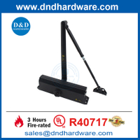 Sécurité Automatique UL Listé de porte ignifuge noire Close Farmagers-DDDC058