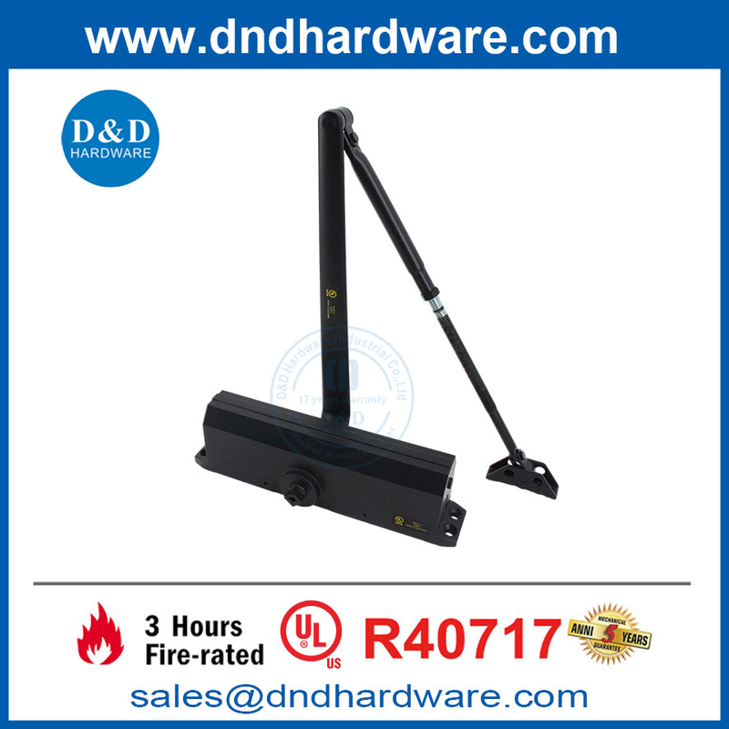 Sécurité Automatique UL Listé de porte ignifuge noire Close Farmagers-DDDC058