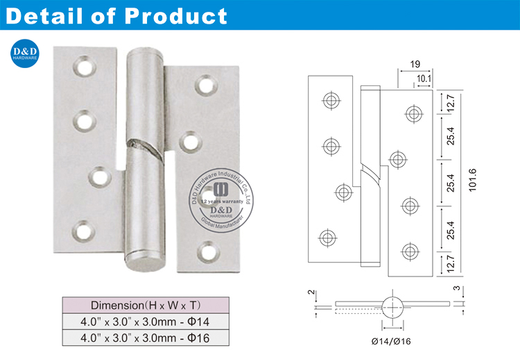 Falling Hinge-D et D Hinware 