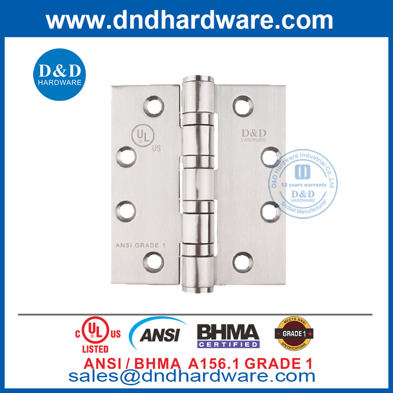 Charnière ANSI / BHMA GRADE 1 UL 4BB - 4.5x4.5x4.6mm-4BB