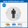 Plaque de porte de toilette pour lavabo masculin en acier inoxydable Plaque-DDDSP001