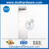 Type rond en acier inoxydable Plaque de signe pour la porte extérieure-DDSP006
