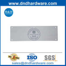 Plaque de coup de pied en acier inoxydable de sécurité pour en bois et en métal DDKP001