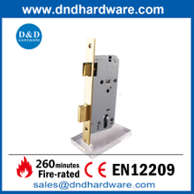 Serrures d'or et en or EN12209 Fire Classé SS304 Porte en laiton Polied Door Lock-DDML009 