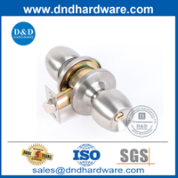 Settle de verrouillage de porte en nickel en satin en alliage de zinc pour la porte extérieure-ddlk065