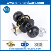 Alliage de zinc Matt Black Ball Type de porte Bouton de porte pour la porte extérieure-DDLK068