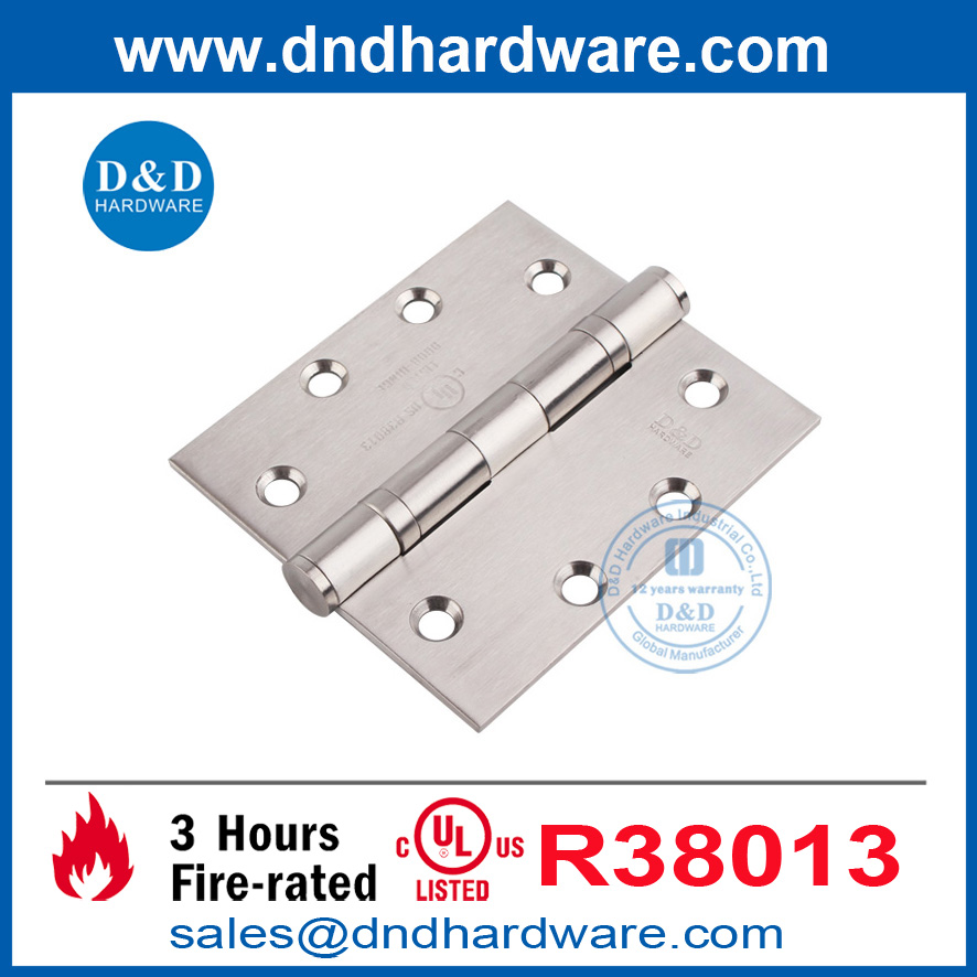 Acier inoxydable en satin 316 UL Listé de la porte incendie incendie pour le bâtiment résidentiel-DDSS002-FR-4.5x4x3.4
