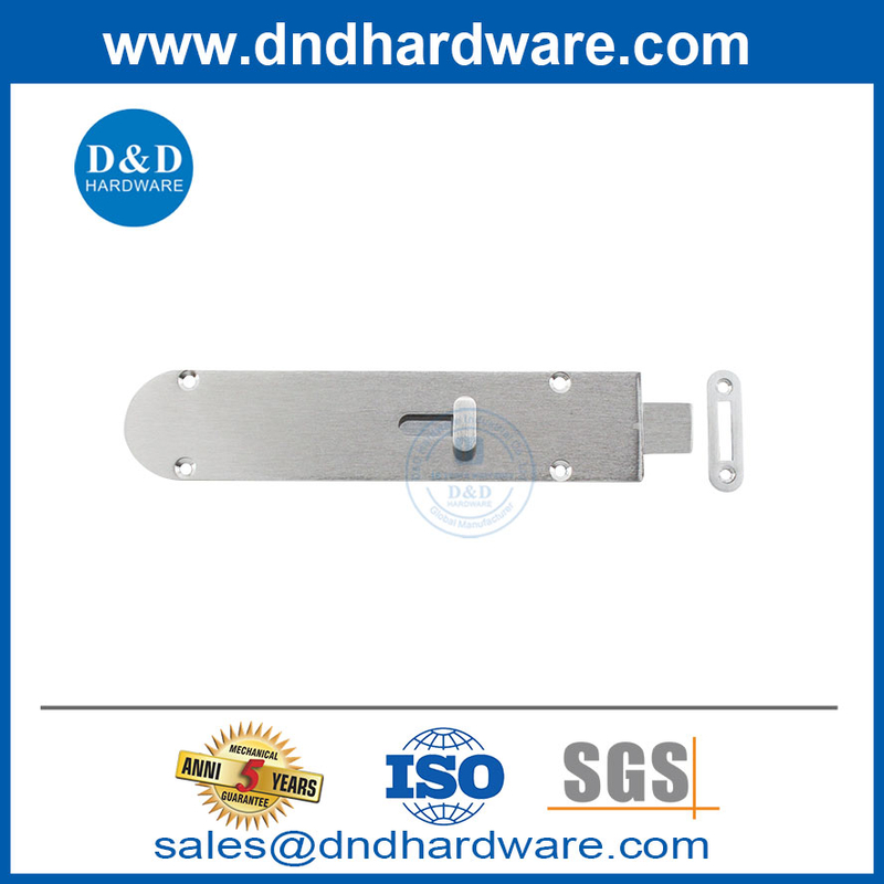 Nickel Barrel Boulon en laiton Porte de porte à l'intérieur du boulon de porte DDDB028