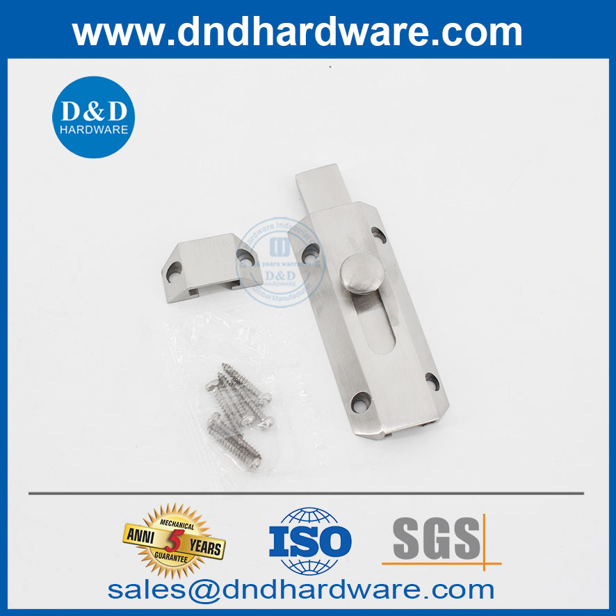 Boulons de surface de porte commerciale Lock de boulon à canon en acier inoxydable pour la porte-DDB029