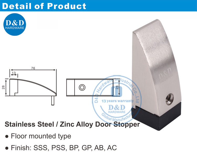 caoutchouc pour stopper de porte-ddds013 