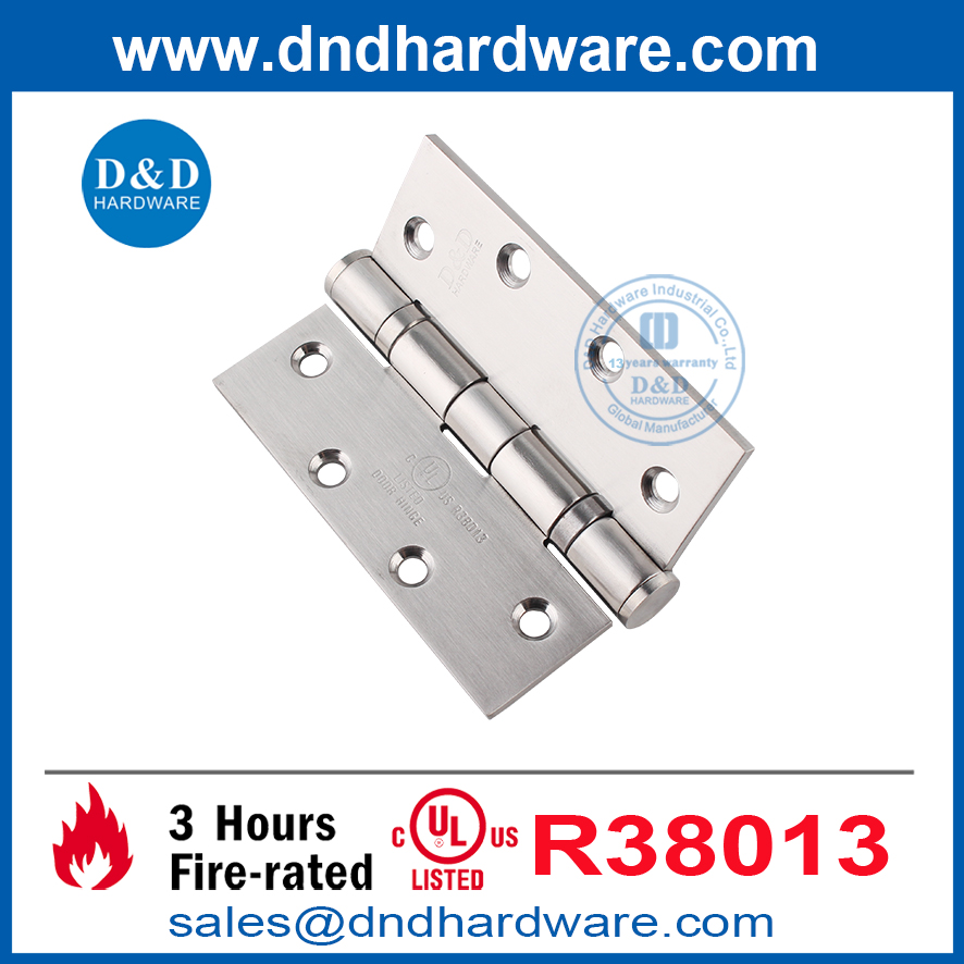 Chine Factory Heavy Duty Ul Fire Porte Butt Hinge pour Hotel-DDSS006-FR-5X4X4.6