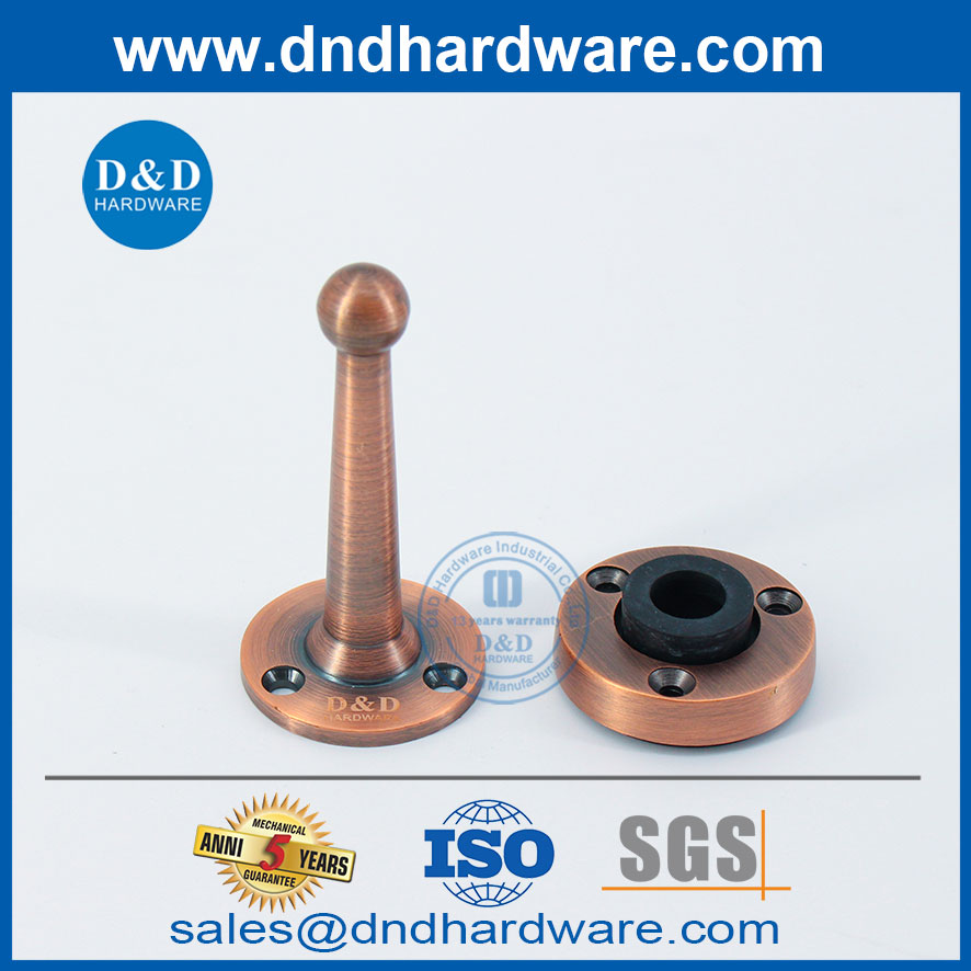 Murled Zinc Allin Antique Copper Home Safety Porte Stop-DDDS021