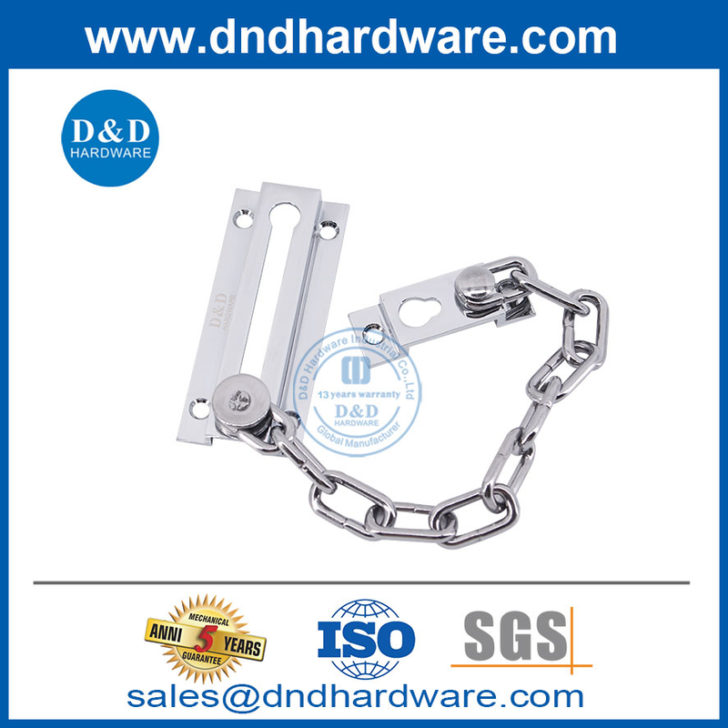 Nickel Satin Finish Brass Bedroom Metal Door Challe Lock Hardware-DDDG005 